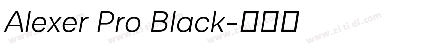 Alexer Pro Black字体转换 Alexer Pro Black字体转换